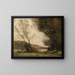 Aan de oever van de rivier - Jean-Baptiste-Camille Corot — ingelijst kunstwerk aan de muur