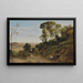 Campagne de Naples - Jean-Baptiste-Camille Corot — ingelijst kunstwerk aan de muur