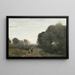 Chaville in the Morning in Spring - Jean-Baptiste-Camille Corot — framed artwork on a wall