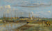 Dunkerque schilderij, de achterhaven - Jean-Baptiste-Camille Corot — weergave van het kunstwerk