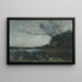 Effect van de avond - Jean-Baptiste-Camille Corot — ingelijst kunstwerk aan de muur
