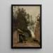 Environs d'Amsterdam petite ferme des bords de l'Amstel - Jean-Baptiste-Camille Corot — ingelijst kunstwerk aan de muur