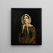 Vrouw met kanten hoed - Jean-Baptiste-Camille Corot — ingelijst kunstwerk aan de muur