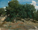 van Fontainebleau-eikenbomen in BasBrau - Jean-Baptiste-Camille Corot — weergave van het kunstwerk