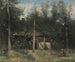 van het La Chaumière aux sureaux, Normandië - Jean-Baptiste-Camille Corot — weergave van het kunstwerk