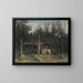 van het La Chaumière aux sureaux, Normandië - Jean-Baptiste-Camille Corot — ingelijst kunstwerk aan de muur