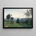 De ochtendontmoeting op de heuvels van Sèvres - Jean-Baptiste-Camille Corot — ingelijst kunstwerk aan de muur