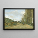 La Route de Gouvieux près de Chantilly - Jean-Baptiste-Camille Corot — ingelijst kunstwerk aan de muur