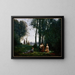 Het feestelijke concert - Jean-Baptiste-Camille Corot — ingelijst kunstwerk aan de muur