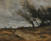 De windvlaag - Jean-Baptiste-Camille Corot — weergave van het kunstwerk