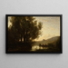 Le Passage de la rivière - Jean-Baptiste-Camille Corot — ingelijst kunstwerk aan de muur