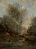 Het Geitenvallei Herinnering aan het Gardameer - Jean-Baptiste-Camille Corot — weergave van het kunstwerk