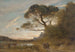 van het grote parasoldennenboom Souvenir d'Italie - Jean-Baptiste-Camille Corot — weergave van het kunstwerk