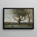 van het grote boom, omgeving van Gournay - Jean-Baptiste-Camille Corot — ingelijst kunstwerk aan de muur