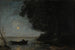 Het meer, nachtelijk effect - Jean-Baptiste-Camille Corot — weergave van het kunstwerk