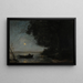 Het meer, nachtelijk effect - Jean-Baptiste-Camille Corot — ingelijst kunstwerk aan de muur