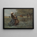 van Les deux sœurs dans la prairie - Jean-Baptiste-Camille Corot — ingelijst kunstwerk aan de muur