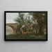 Mantes De oevers van de Seine aan de voet van de brug - Jean-Baptiste-Camille Corot — ingelijst kunstwerk aan de muur