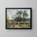 Marcoussis, route door de velden - Jean-Baptiste-Camille Corot — ingelijst kunstwerk aan de muur