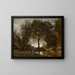 Nymfen en Faunen - Jean-Baptiste-Camille Corot — ingelijst kunstwerk aan de muur