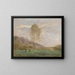 Landschap in de herfst bij de kust met twee figuren - Jean-Baptiste-Camille Corot — ingelijst kunstwerk aan de muur