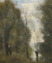 Overstromende prairies gezien door de struikgewas - Jean-Baptiste-Camille Corot — weergave van het kunstwerk