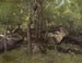 van Rochers dans la forêt de Fontainebleau - Jean-Baptiste-Camille Corot — weergave van het kunstwerk
