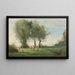 Ronde d'amours Lever du soleil - Jean-Baptiste-Camille Corot — ingelijst kunstwerk aan de muur