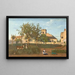 Rosny Seine-et-Oise kerk van het dorp gezien vanaf de boomgaard van mevrouw Osmond - Jean-Baptiste-Camille Corot — ingelijst kunstwerk aan de muur