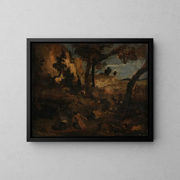 Sint-Jozef - Jean-Baptiste-Camille Corot — ingelijst kunstwerk aan de muur
