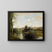 Seine en oude brug in Limay - Jean-Baptiste-Camille Corot — ingelijst kunstwerk aan de muur
