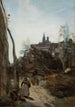 Semur le chemin de l'église - Jean-Baptiste-Camille Corot — weergave van het kunstwerk