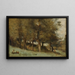 Bos onder - Jean-Baptiste-Camille Corot — ingelijst kunstwerk aan de muur