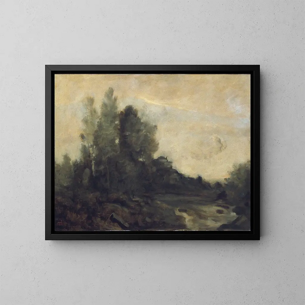 Souvenir d'Ariccia - Jean-Baptiste-Camille Corot — ingelijst kunstwerk aan de muur
