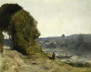 JeanBaptisteCamille Corot - The Departure of the Boatman.webp