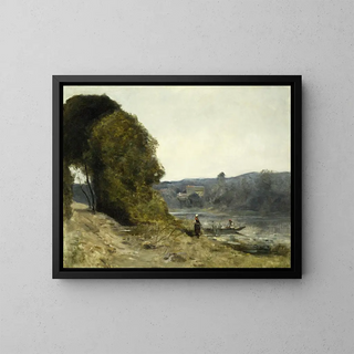 JeanBaptisteCamille Corot - The Departure of the Boatman.webp