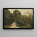 van Jean-Baptiste-Camille Corot's Schilderij De ingang van de villa van M. Dubuisson in Brunoy — ingelijst kunstwerk aan de muur