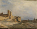 van het Paleis van de Pausen in Avignon - Jean-Baptiste-Camille Corot — weergave van het kunstwerk