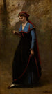 La Liseuse - Jean-Baptiste-Camille Corot — weergave van het kunstwerk