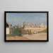 Een stadswijk buiten de stad - Jean-Baptiste-Camille Corot — ingelijst kunstwerk aan de muur