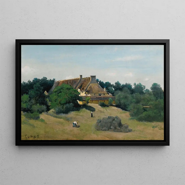 JeanBaptisteCamille Corot - Une Ferme  SaintMartinDuBonFosse Prs De SaintL.webp
