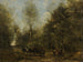 van een weg in het bos van Wagnonville - Jean-Baptiste-Camille Corot — weergave van het kunstwerk