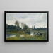 Ville d'Avray L'abreuvoir des chevaux - Jean-Baptiste-Camille Corot — ingelijst kunstwerk aan de muur