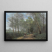 Stad van Avray, de ruiter bij de ingang van het bos - Jean-Baptiste-Camille Corot — ingelijst kunstwerk aan de muur