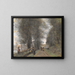 Bosrijke pad in Ville-d'Avray langs de vijver - Jean-Baptiste-Camille Corot — ingelijst kunstwerk aan de muur