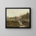 Uitzicht op Moret-sur-Loing - Jean-Baptiste-Camille Corot — ingelijst kunstwerk aan de muur