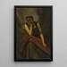 Vrouw mediterend - Jean-Baptiste-Camille Corot — ingelijst kunstwerk aan de muur