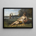 van jonge vrouwen van Sparta - Jean-Baptiste-Camille Corot — ingelijst kunstwerk aan de muur