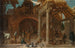 van een wachthuis in de ruïnes van een kerk - Jean-Baptiste Blanchard — weergave van het kunstwerk