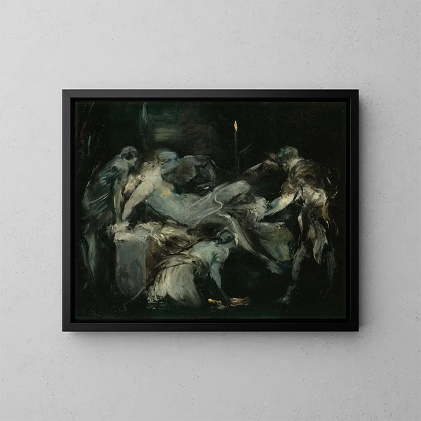 Schets van een bevallingsscène - Jean-Baptiste Carpeaux — ingelijst kunstwerk aan de muur